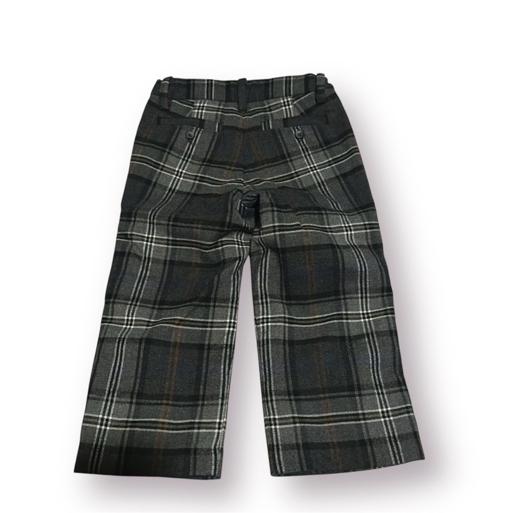 Janie and Jack Plaid Tartan Trouser Boy Pants - Picture 4 of 7
